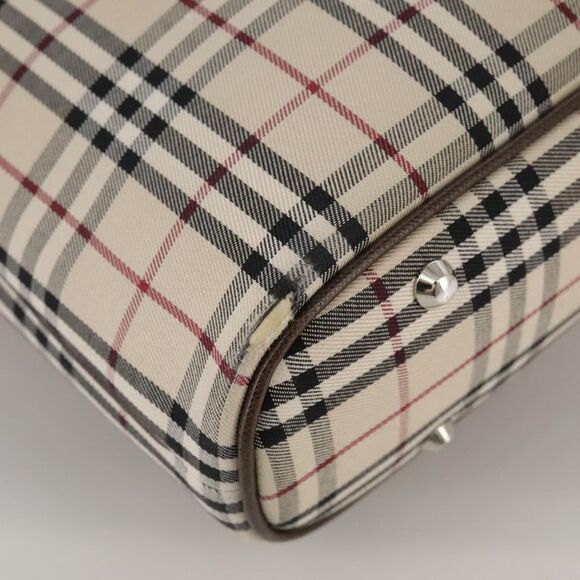 Burberry Nova Check Beige Canvas Tote Bag (Pre-Owned) - Picture 7 of 16